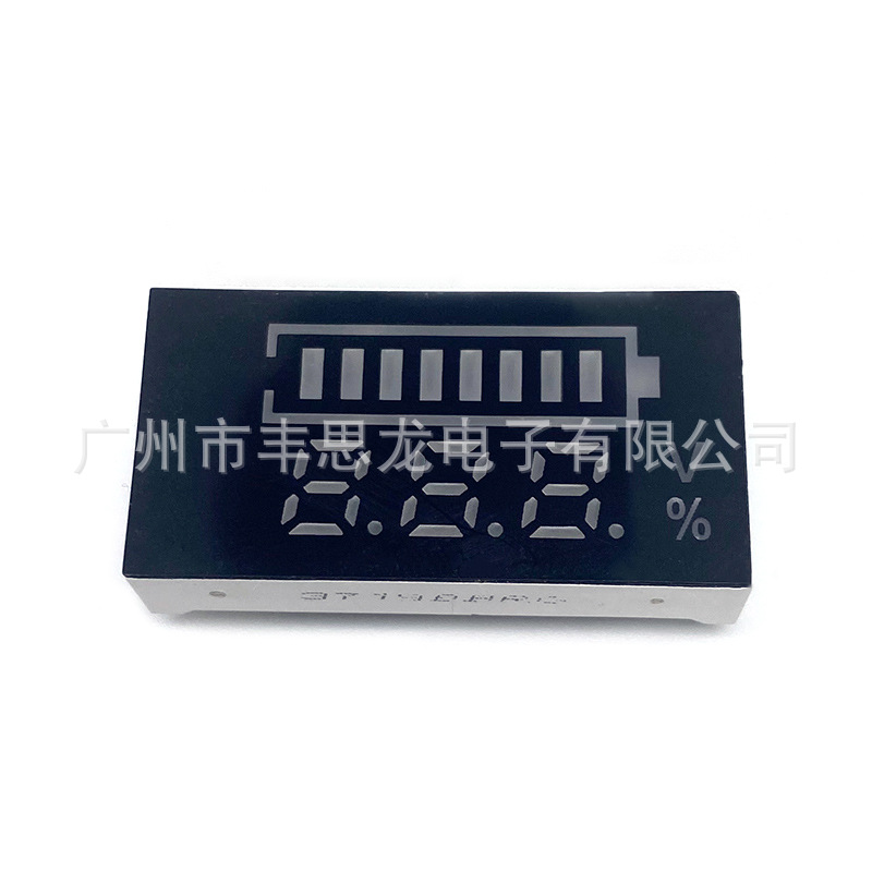 Digital tube display for battery level, 3719 color screen with blue light for both positive and negative. Available in stock Item Picture