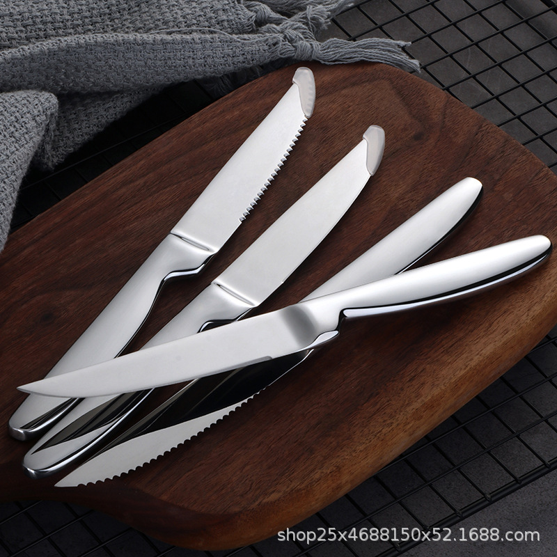 Baishida steak knife, household fruit cutting knife, sharp steak knife set, Western food knife, Western tableware, steak knife Specification drawing
