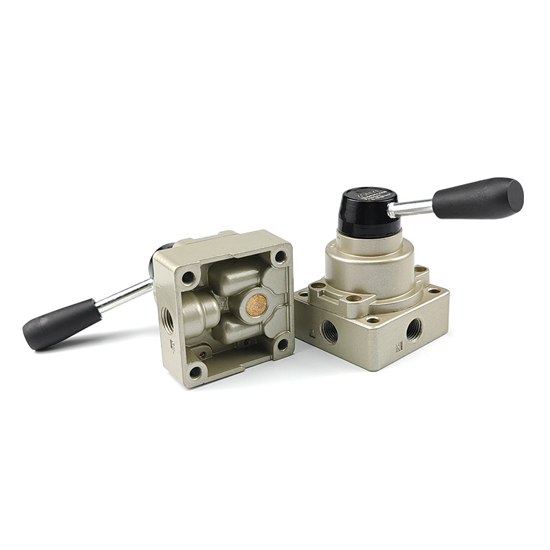 Pneumatic rotary valve HV-02-03-04 cylinder control reversing switch manual valve HV200-02B/D hand-operated valve Item Picture