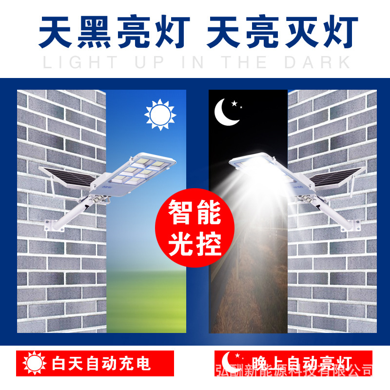 Manufacturer wholesale solar street lamps, new rural road lighting renovation project LED high-power high-pole lighting lamps details Picture