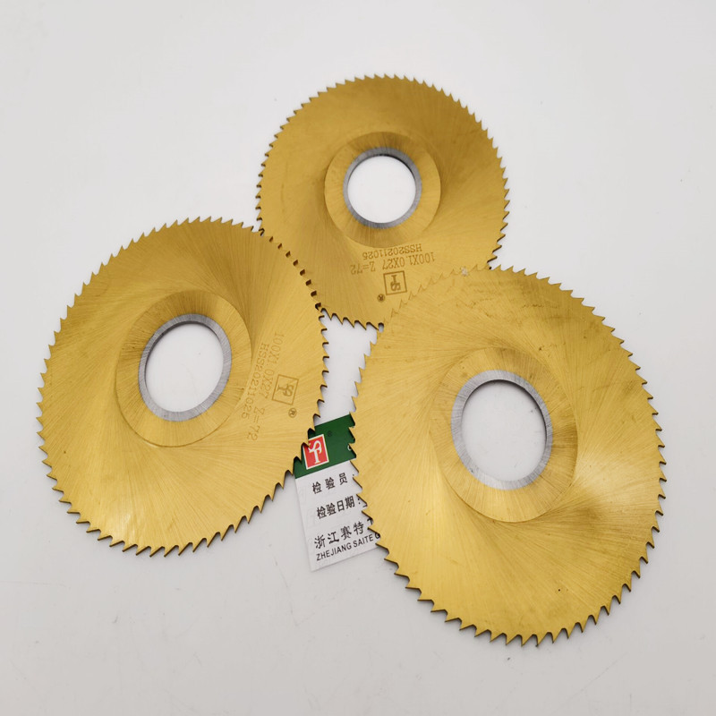 ST Sate cobalt-coated titanium saw blades, milling cutters, high-speed steel saw blades, stainless steel 60*0.8/100*1/150*2 Specification drawing
