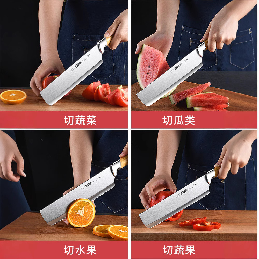 A comprehensive collection of household large-sized extended fruit knives, multi-purpose knives for cutting watermelons, and commercial knives Application Scenario