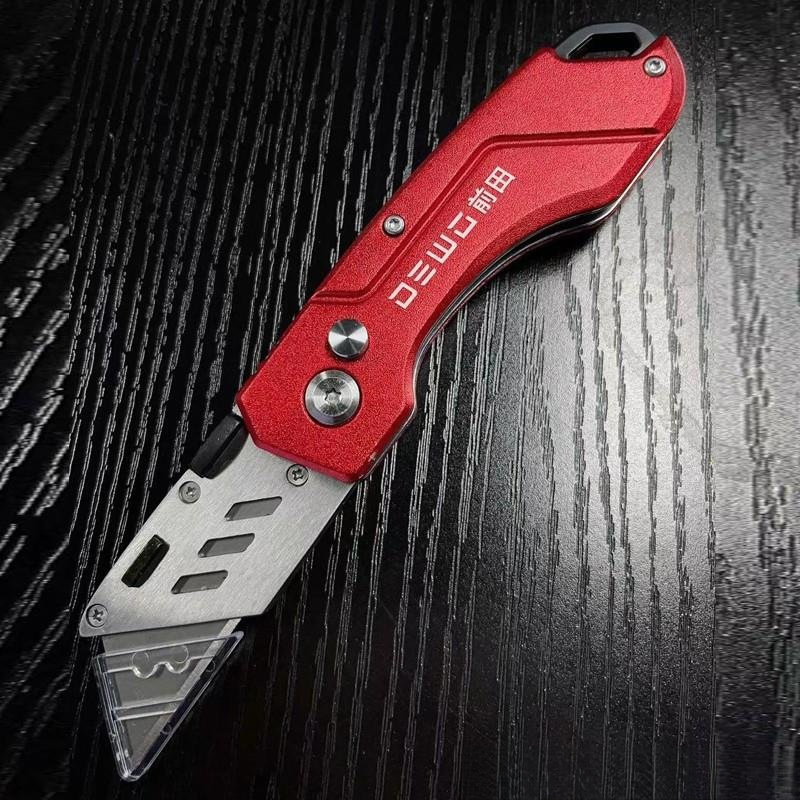 DEWO coal mine cable stripping knife, electrician's knife, stripping wire, horn hook knife, stainless steel folding utility knife Item Picture