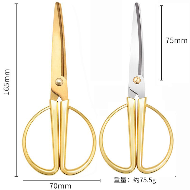 Stainless steel scissors, office and household sewing paper-cutting knives, alloy stationery scissors, hand scissors, portable student scissors Application Scenario