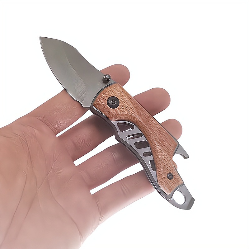 X65 Outdoor portable knife, folding knife, sharp express box opening knife, high-hardness fruit knife, creative keychain knife Specification drawing