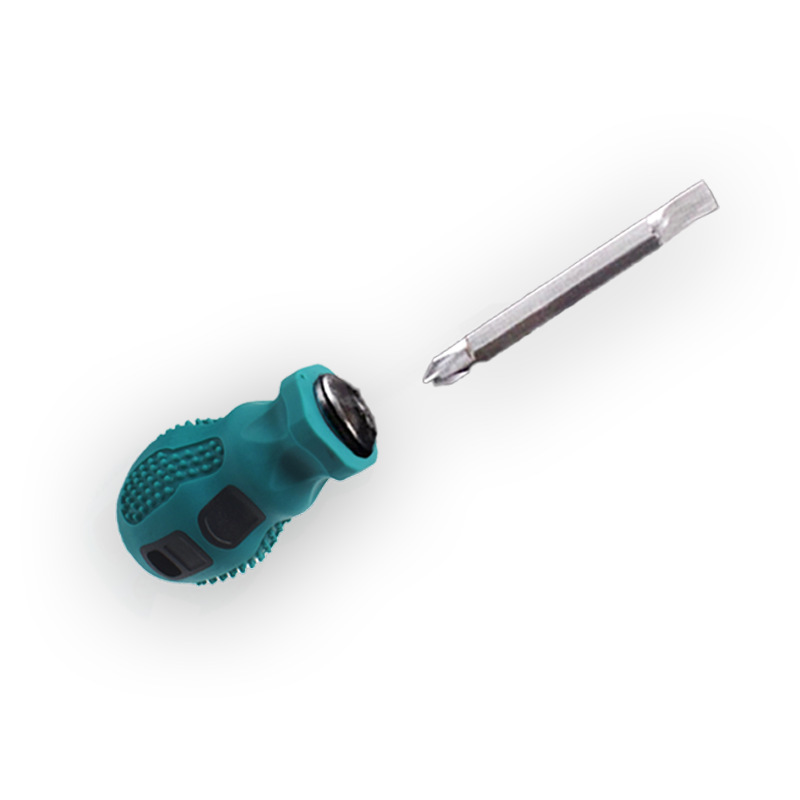 Small radish head screwdriver, magnetic mini cross-shaped one-and-a-half-inch short-handled screwdriver, car repair Application Scenario