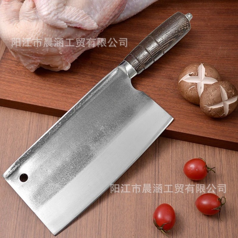 Hand-forged roast meat knife, bearing steel, forged thickened chopping knife, sharp kitchen knife for cutting chicken, duck and goose, in stock full figure
