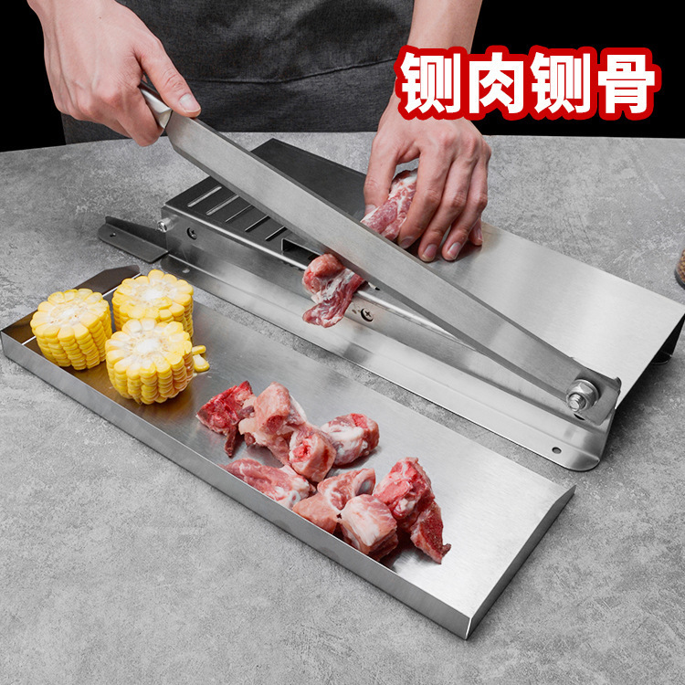 Multi-functional bone-cutting knife, frozen meat knife, medicinal herb slicing machine, gate knife, frame meat slicer, small household and commercial side knife full figure