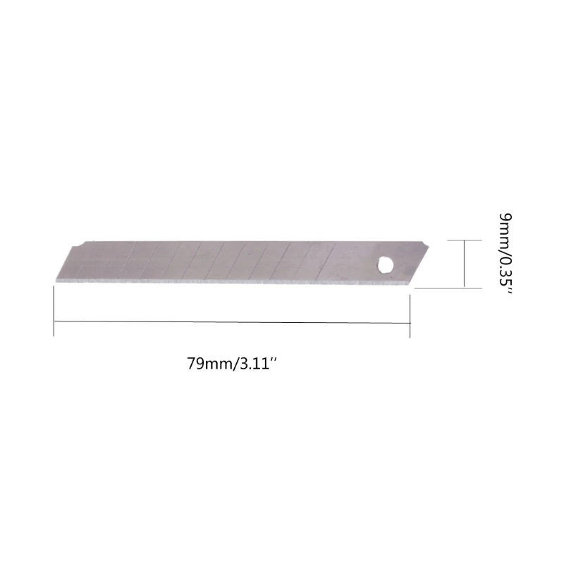 Genuine 30-degree sharp corner 9mm flat corner utility knife spare blade small blade Application Scenario