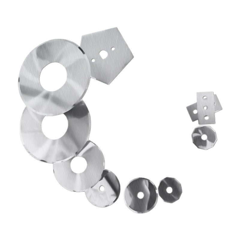 Ultra-thin tungsten steel slitting circular blade slitting machine, flat round blade, pentagonal and octagonal blade, tungsten steel three-hole blade, small tip Item Picture