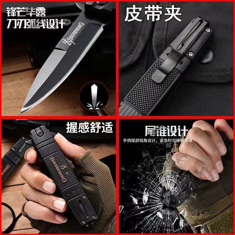 A popular folding knife for foreign trade, a multi-functional fruit knife, a sharp and convenient knife for outdoor camping, wild survival and self-defense Application Scenario