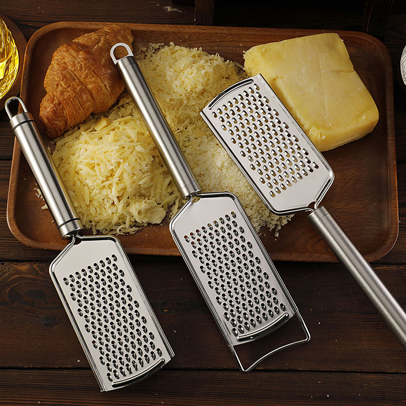 Cross-border in-stock stainless steel chocolate cheese grater, cheese lemon grater, manual potato and radish grater, grater Specification drawing