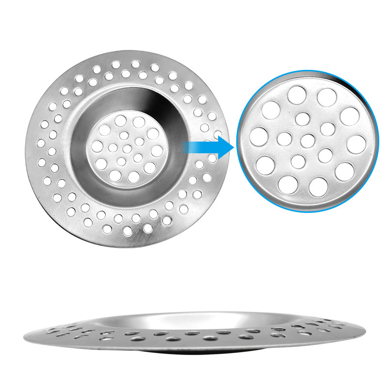 7.3cm outer diameter bathroom sewer floor drain filter, anti-clogging stainless steel floor drain cover, sink filter screen details Picture