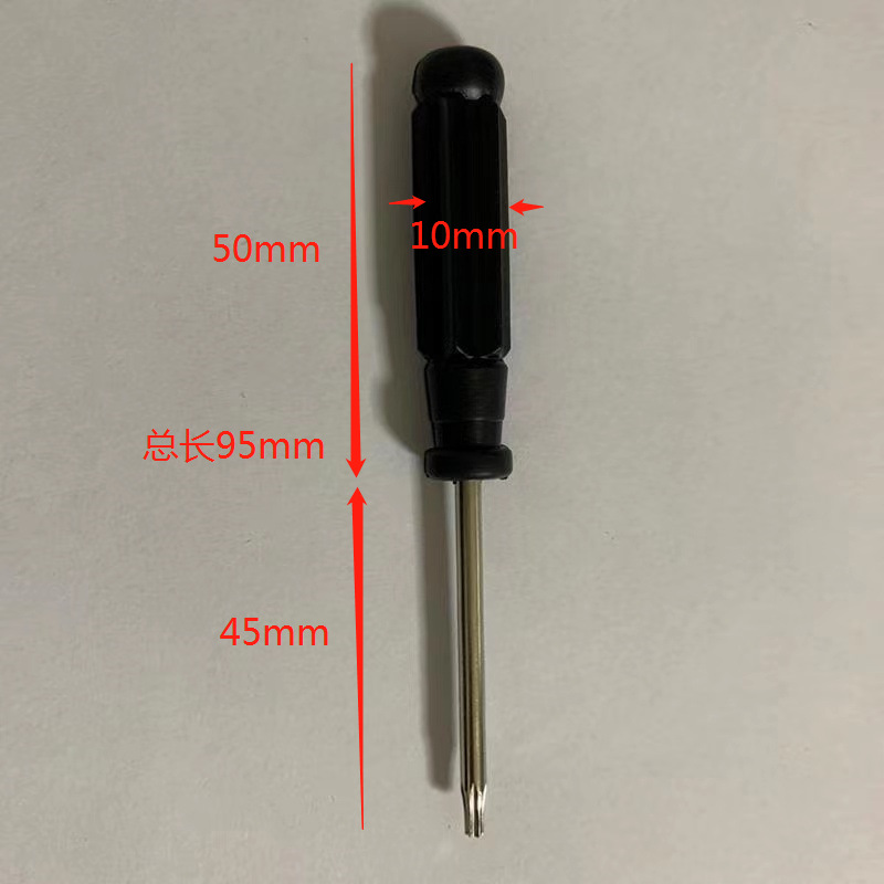 Factory wholesale t8 black T8 hexagonal screwdriver with holes 3.0 cross flat-head screwdriver Item Picture