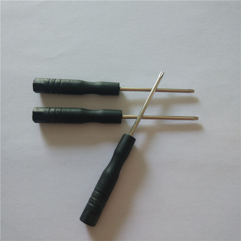 Black handle plum blossom small screwdriver T2/T3/T4/T5/T6 in stock, factory wholesale, precision hardware tools Specification drawing