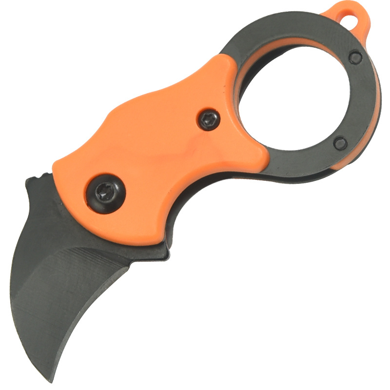 Outdoor folding knife, mini portable EDC key knife, fox claw knife, express box opening knife, camping knife undefined