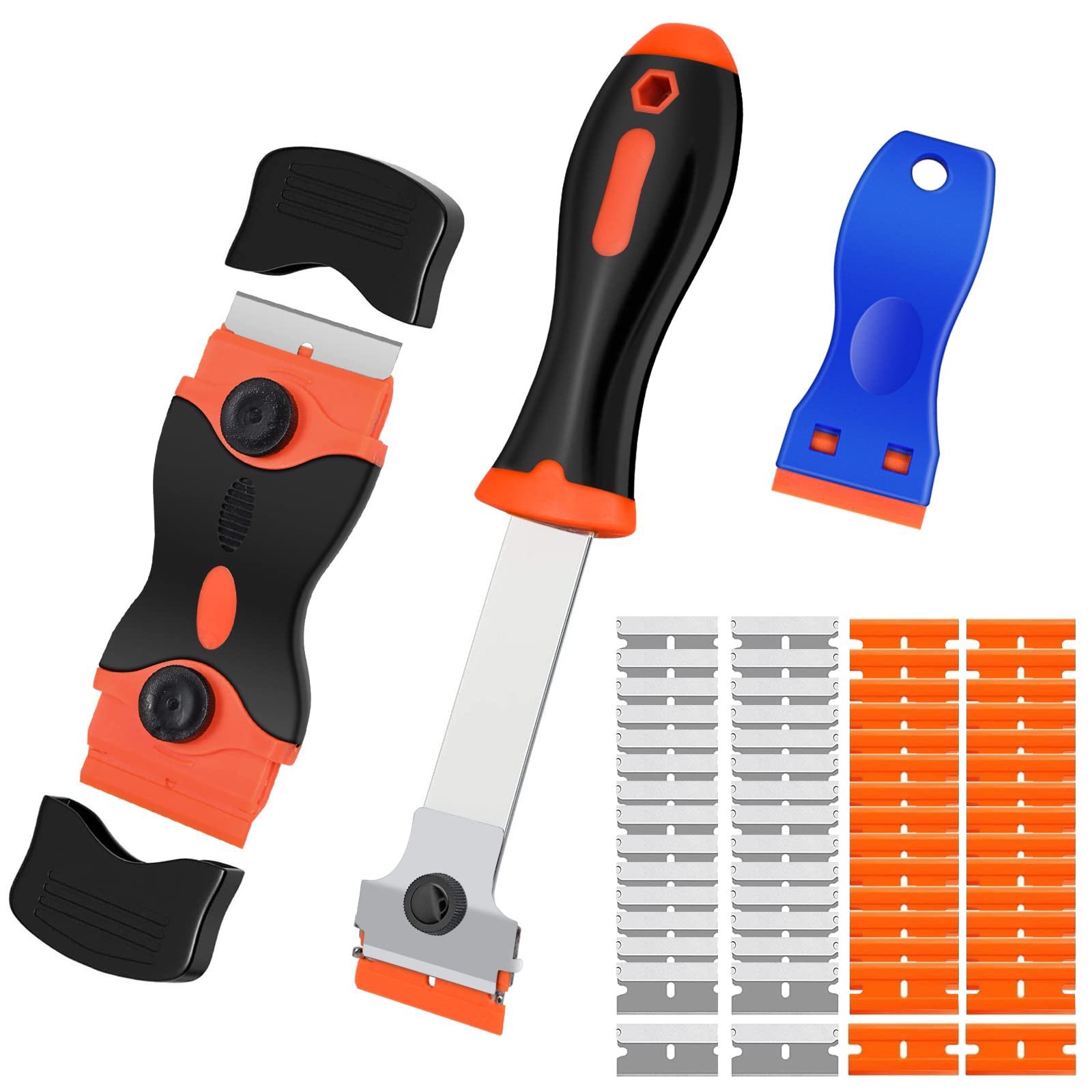 Extended glue removal small scraper, car film application tool, daily cleaning small shovel, cross-border multi-functional double-head decontamination undefined