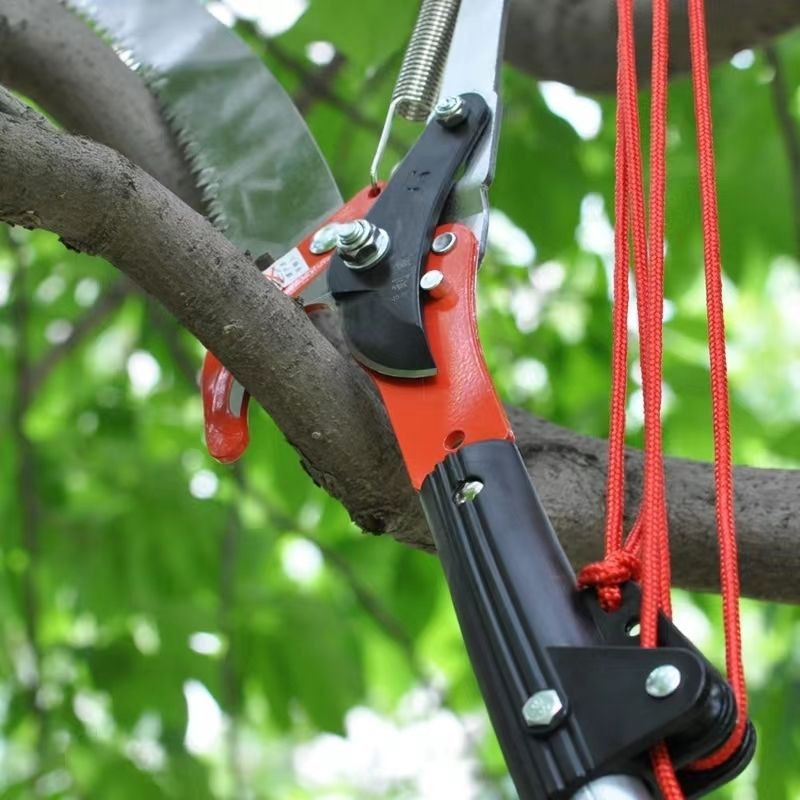 New imported high-branch pruning shears, garden telescopic high-altitude pruning shears, branch pruning shears, fruit tree branch long pole saws, and height-increasing pruning shears Specification drawing