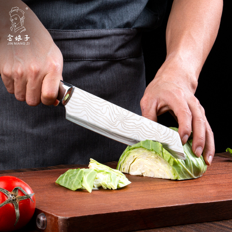 Wholesale of household multi-purpose chef knives, stainless steel kitchen fruit knives for cutting vegetables and meat, and sharp small kitchen knives from Yangjiang manufacturers Specification drawing
