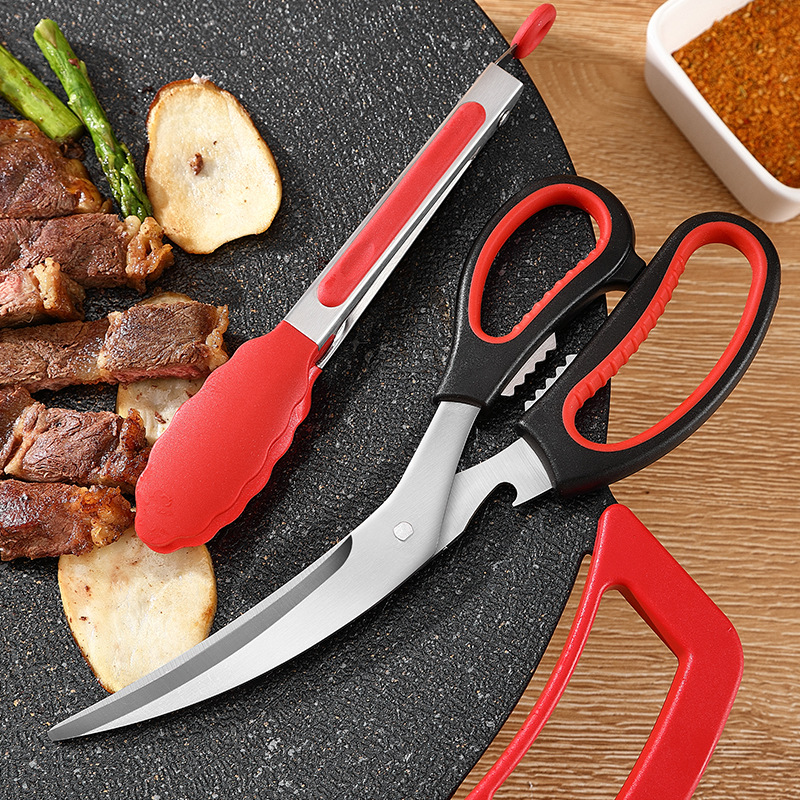 Korean barbecue scissors, detachable barbecue scissors, barbecue tongs set, kitchen scissors, stainless steel, easy to disassemble and clean, wholesale details Picture