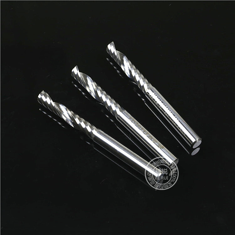 3.175 Single-edge helical milling cutter, computer engraving machine tool, tungsten steel woodworking alloy advertising engraving, density board cutting Specification drawing