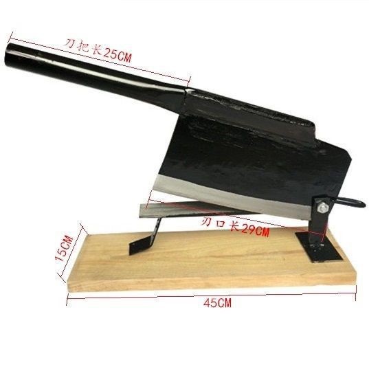 Manual medicinal herb cutting knife, Chinese herbal medicine guillotine knife, Chinese herbal medicine cutting knife, fish maw/Ganoderma lucidum slicing knife Specification drawing