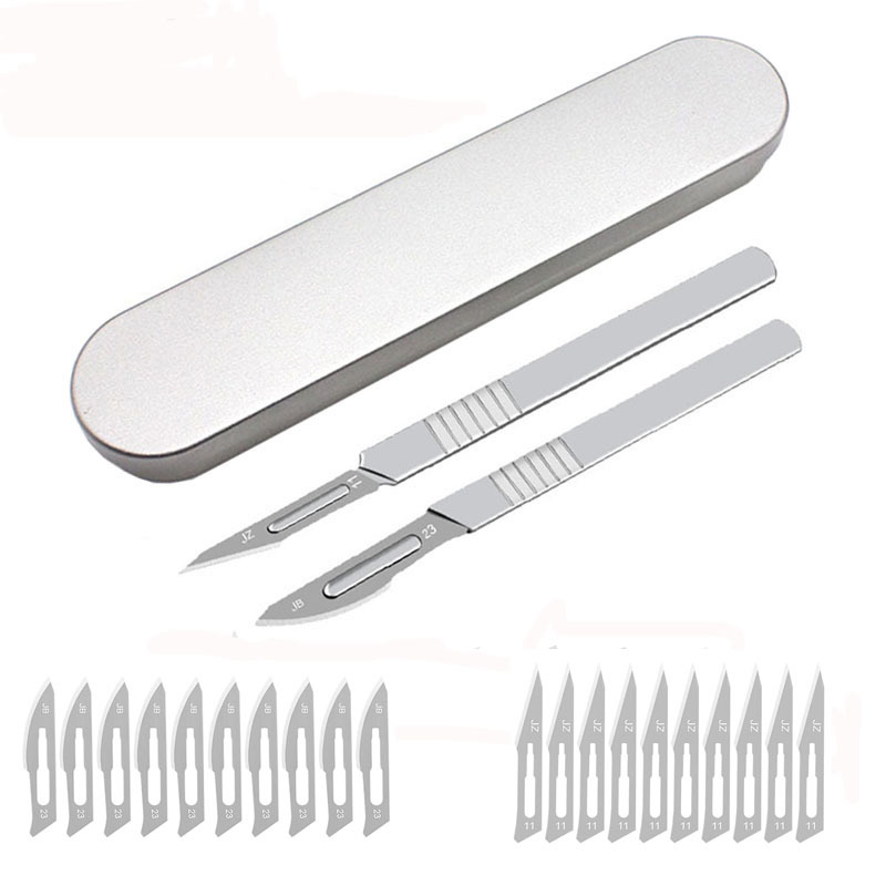 Engraving art blade storage box, surgical knife handle No. 11, No. 23 blade set, mobile phone repair and disassembly assistance full figure