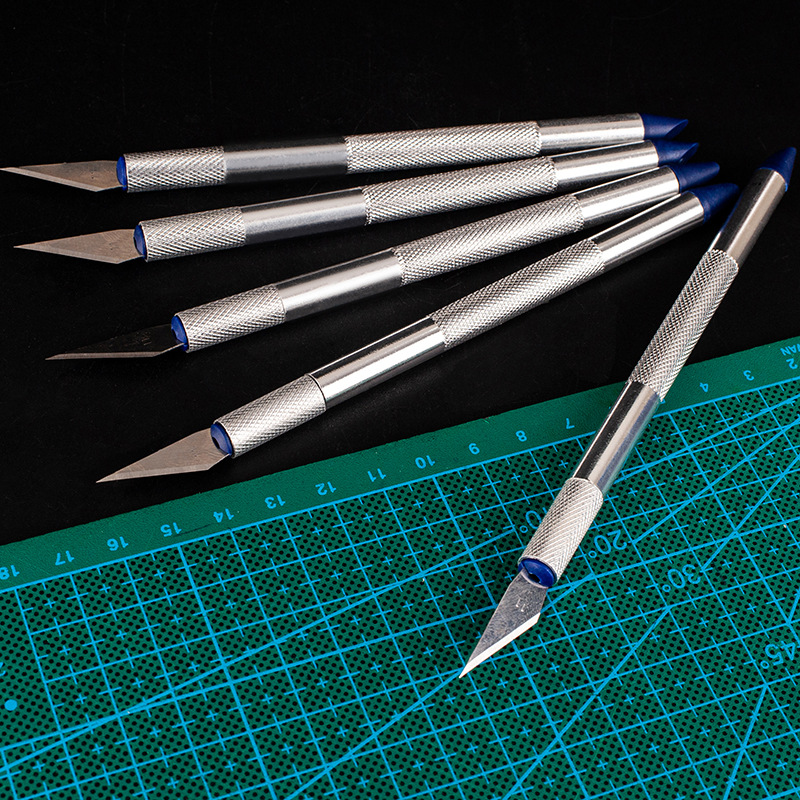 Metal pen knife, paper-cutting, aluminum alloy engraving knife, paper engraving, handcrafted mobile phone film, engraving, diy journal engraving knife and pen undefined