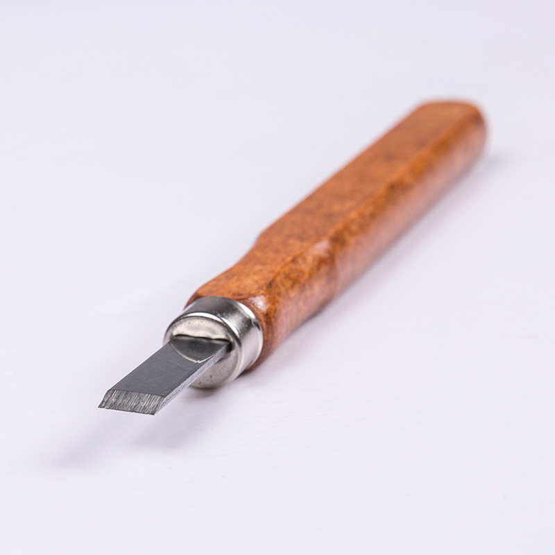 SK2 imitation redwood single piece bulk cork engraving knife set, no LOGO engraving knife, neutral packaging art engraving knife details Picture