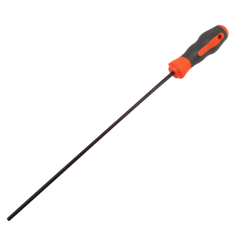 Extra-long hex socket screwdriver, extended straight handle, flat head S2 steel hex socket wrench, screwdriver 2 2.5 3 4 5 6mm Item Picture
