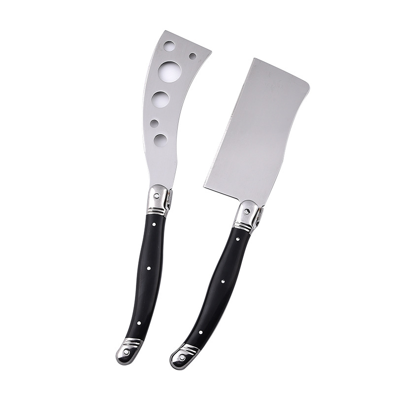 420 stainless steel ABS black plastic handle knife cross-border kitchenware set Butter knife, bread and cheese baking knife Item Picture