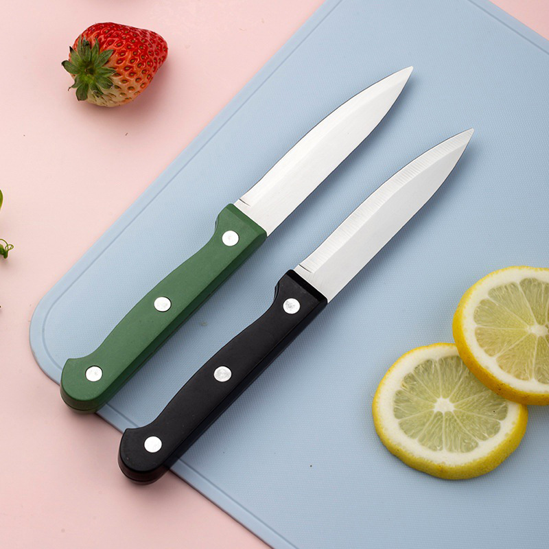 3-inch candy four-color fruit knife, household kitchen fruit knife, stainless steel fruit and vegetable peeler Application Scenario