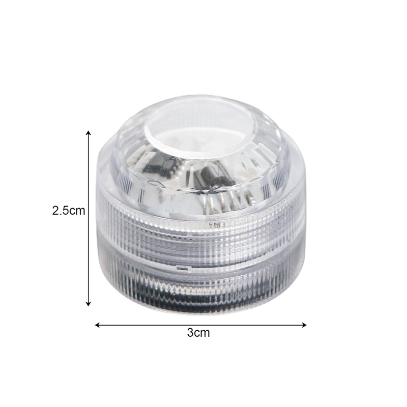 3CM diamond diving light, LED seven-color remote control diamond knob light, timed lighting, bathing color light, vase, floating grass light Item Picture