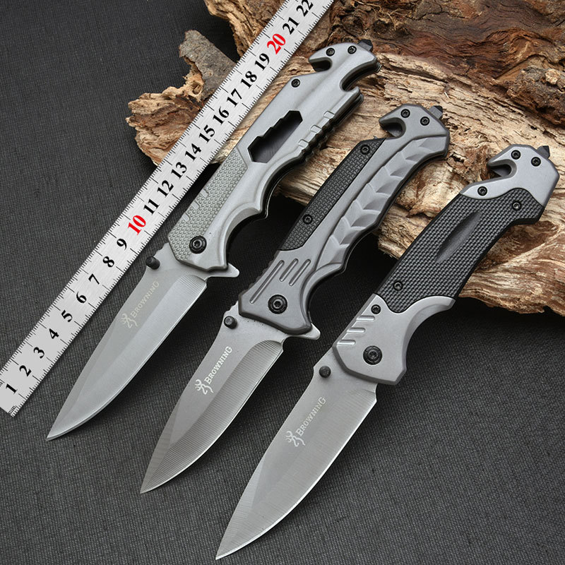 Outdoor folding knives, multi-functional high-hardness camping survival handlebars, special meat knives, outdoor folding knives wholesale full figure