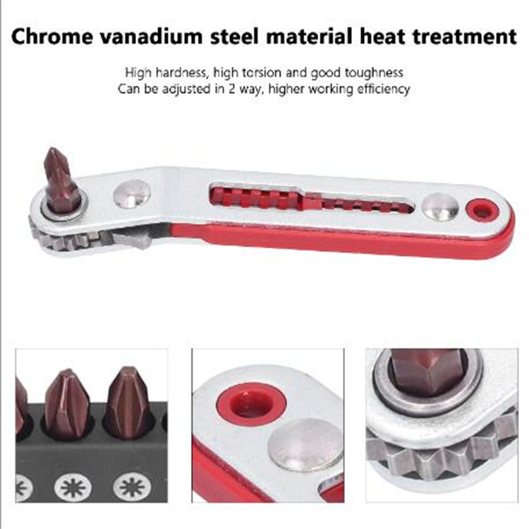 Multi-purpose bidirectional ratchet wrench and screwdriver set, multi-functional ratchet screwdriver set Application Scenario