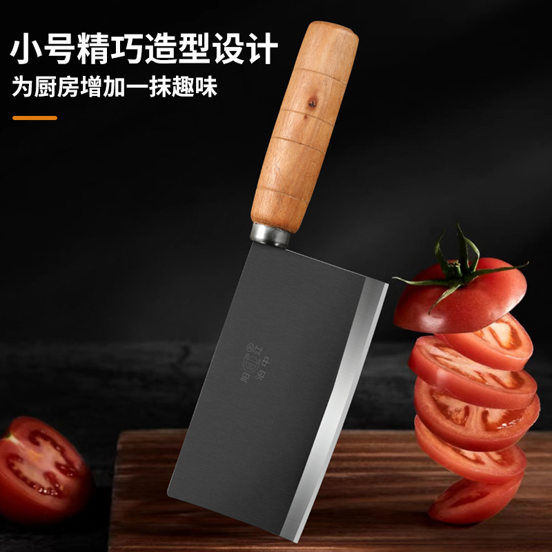 A medium-sized carbon steel kitchen knife, an old-fashioned sharp knife for cutting vegetables and meat, a fish knife, a knife for slicing shredded meat, a small iron knife, and a mulberry knife details Picture