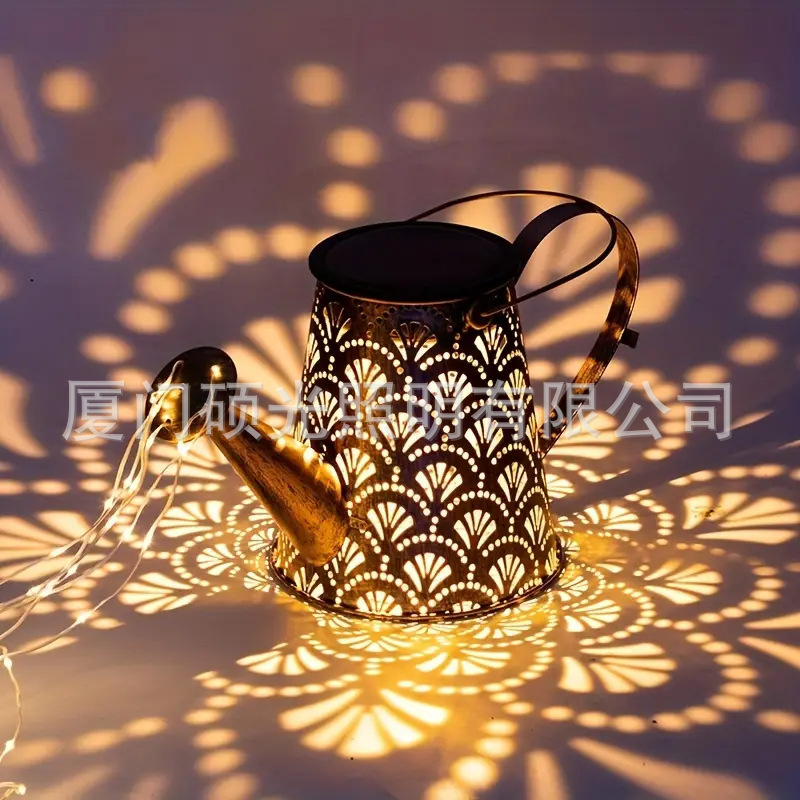 Cross-border bestsellers: solar water bottle lights, garden lights, outdoor landscape lights, shower heads, ironwork hollowed-out lawn lights, floor socket lights Application Scenario