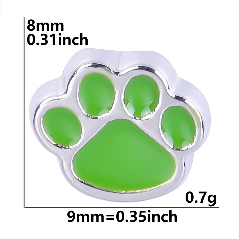 Cross-border Cat paw accessories Charm Module bracelet, single DIY patch Floating charms locket undefined