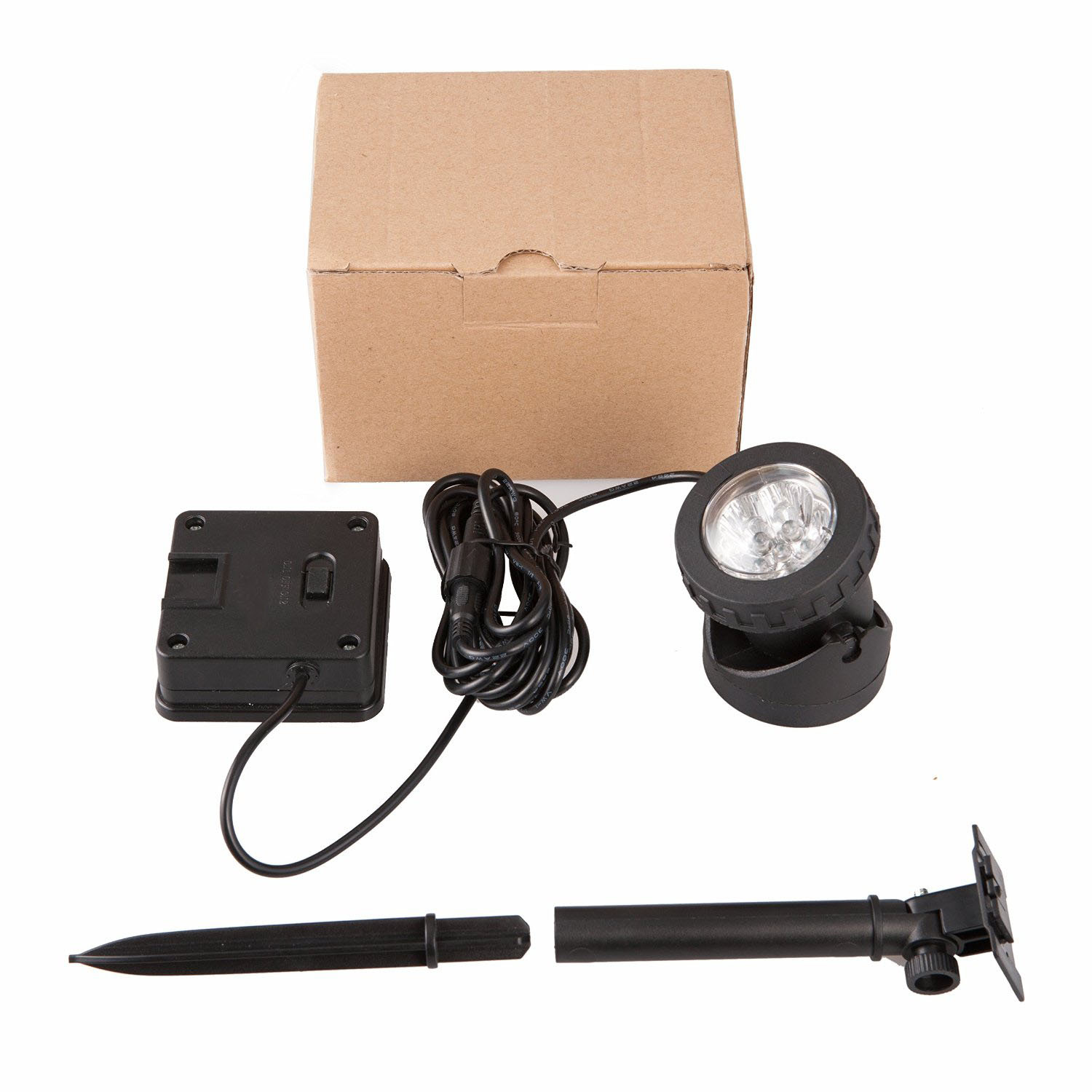 ✅ Solar underwater light 6led double three-head underwater pool rockery floodlight waterproof landscape courtyard floodlight Item Picture