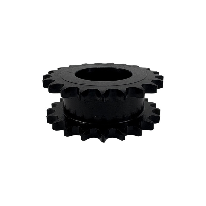 Double-row blackened sprocket processing 4 points 5 points 6 points industrial gear sprocket mechanical transmission parts industrial sprocket gears Item Picture