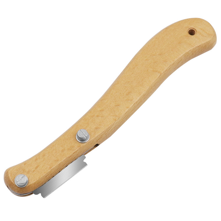 Bread contouring knife, divider knife, woodblock bread cutter, arc-shaped woodblock cutter, European baguette cutter Item Picture