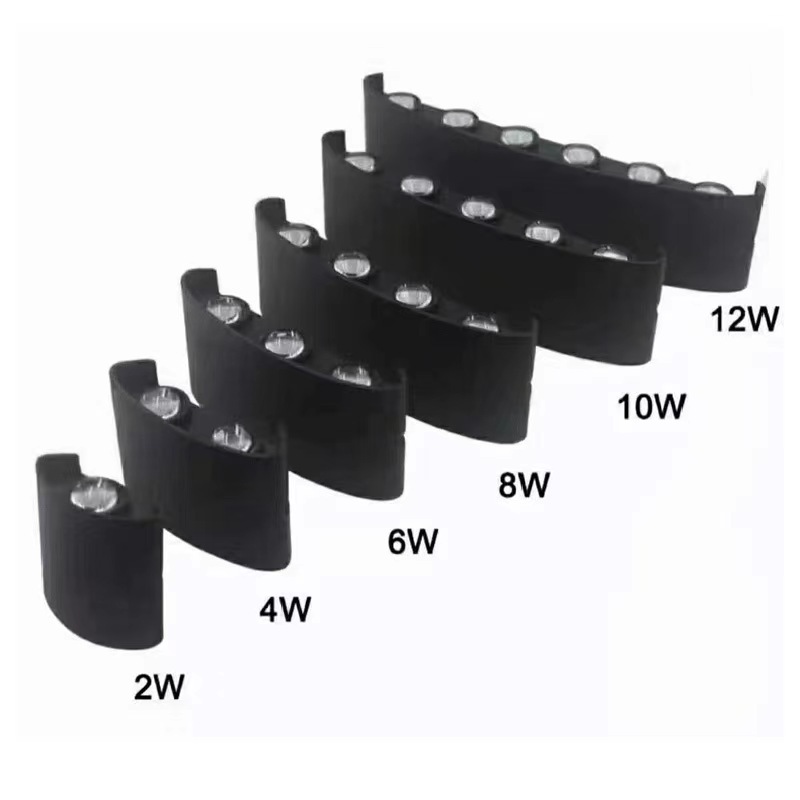 Outdoor simple and creative waterproof LED wall lamps, double-head wall lamps, indoor wall, corridor, balcony up and down luminous spotlights Item Picture