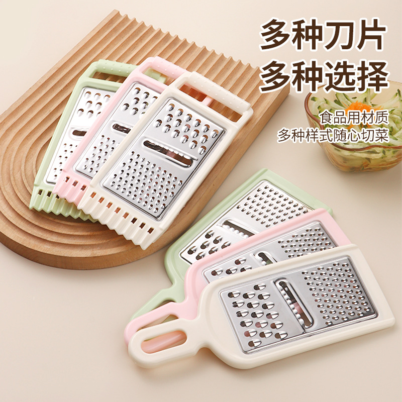 Multi-functional manual stainless steel vegetable slicer, household potato and fruit grater, creative kitchen small items details Picture