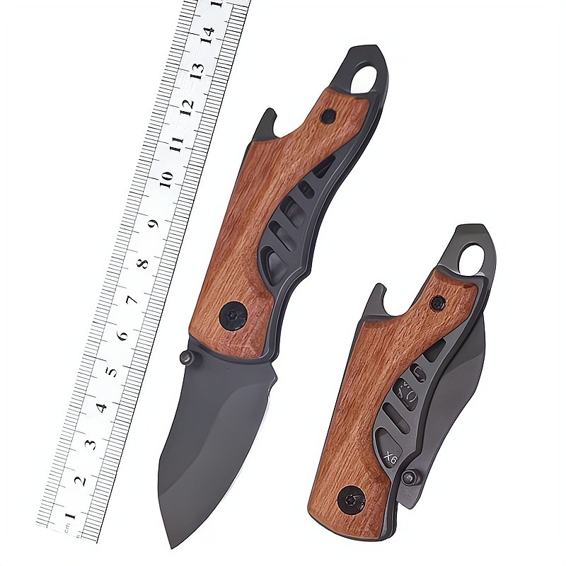X65 Outdoor portable knife, folding knife, sharp express box opening knife, high-hardness fruit knife, creative keychain knife full figure