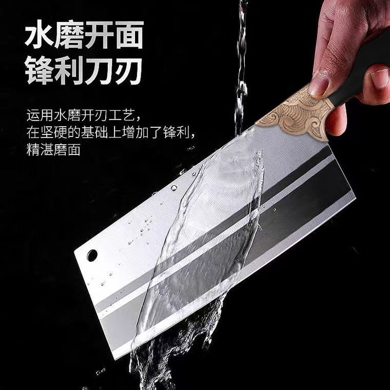 Yangjiang kitchen knives, household sharp meat slicing knives, kitchen knives, chef-specific super-fast slicing knives, stainless steel kitchen knives details Picture