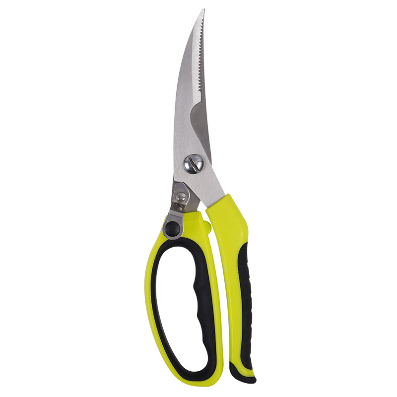 Original manufacturer's powerful chicken bone scissors, stainless steel kitchen scissors, multi-functional anti-slip household kitchen scissors, patent in stock Item Picture