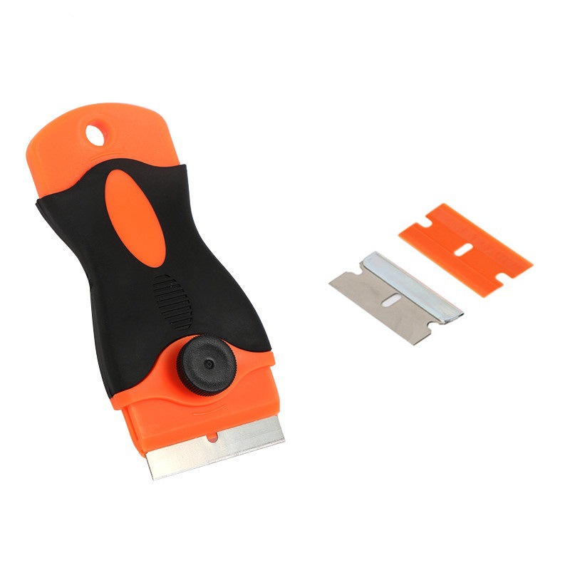Car glue scraper, mobile phone film glue scraper frame, glue remover handle, plastic blade scraper handle details Picture