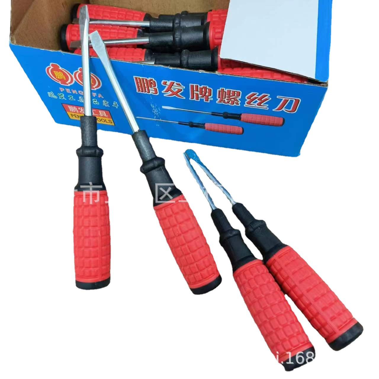 Pengfa brand 3-inch one-letter hand-held grenade with red handle screwdriver, one-yuan store stock Application Scenario
