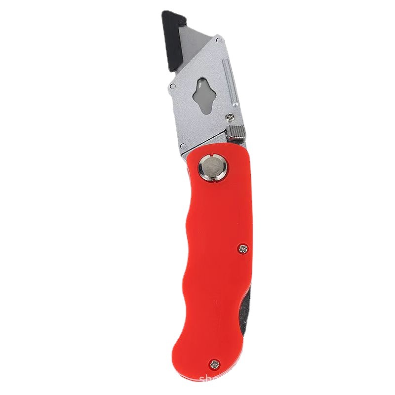 Heavy-duty folding utility knife, large paper cutter, box opening knife, cutting knife tools, wallpaper knife, trapezoidal blade Item Picture