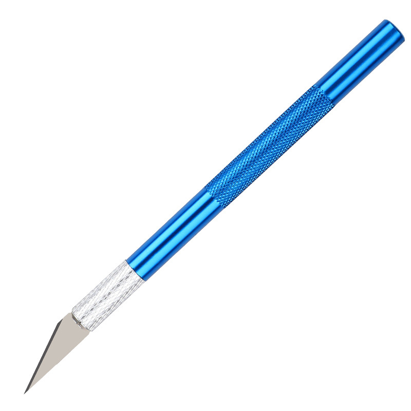 Mingshi Metal color engraving knives, paper-cutting knives, pen knives, planner tools, rubber stamps, engraving models, making engraving knives and pens Item Picture
